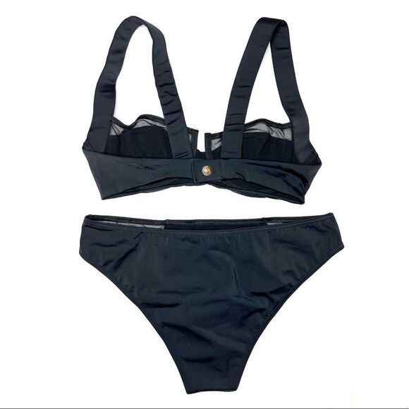 Balmain Balconette Bra & Mid Rise Brief Set Size Medium - Picture 4 of 16